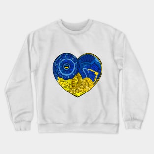 Ukraine heart Crewneck Sweatshirt